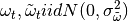 \omega_t, \tilde \omega_t iid N(0, \sigma_{\tilde \omega}^2)