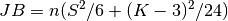 JB = n(S^2/6+(K-3)^2/24)